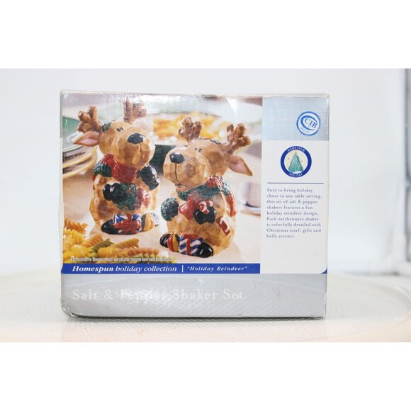 Salt & Pepper Shakers - Holiday Reindeer by Homespun Holiday - Picture 5 of 5